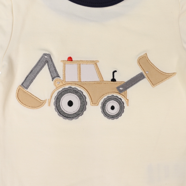 Korango Digger Applique Bodysuit Beige Rudi Patootie Merimbula