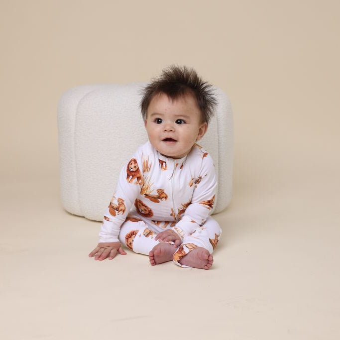Lion Organic Snugglesuit Convertible Romper