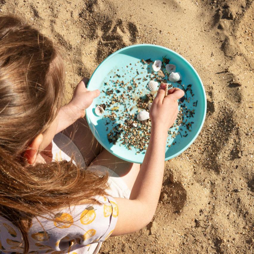 Flying Disc Sand Sifter Vintage Blue