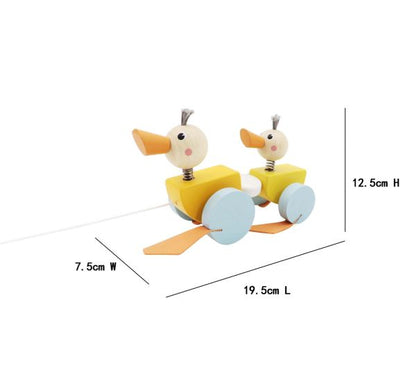 Wooden Duck Family Pullalong Toy