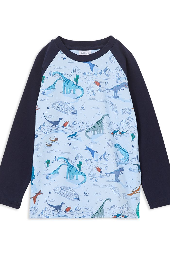 Space Dino Raglan Tee