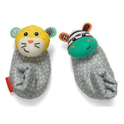 Foot Rattle Bootie Zebra/Tigar