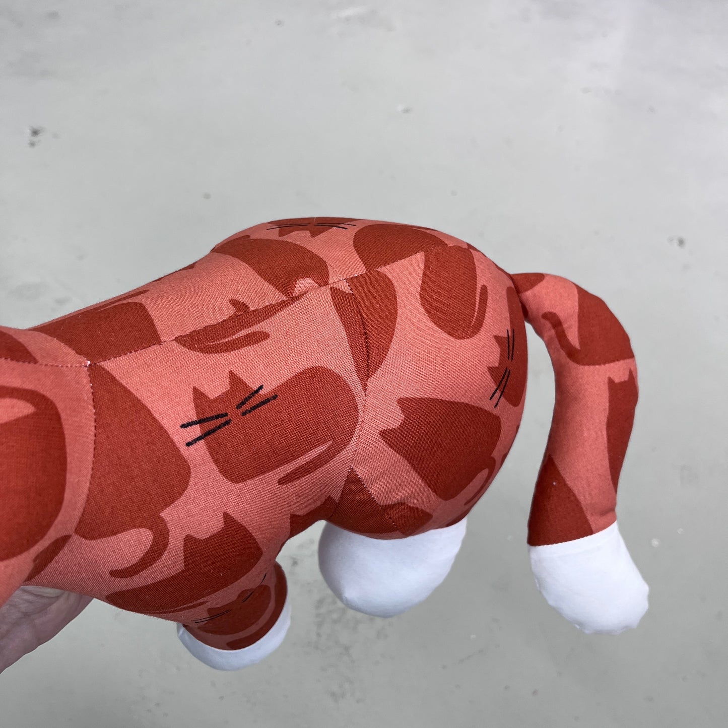 Handmade Soft Toy Sitting Kitty Cat