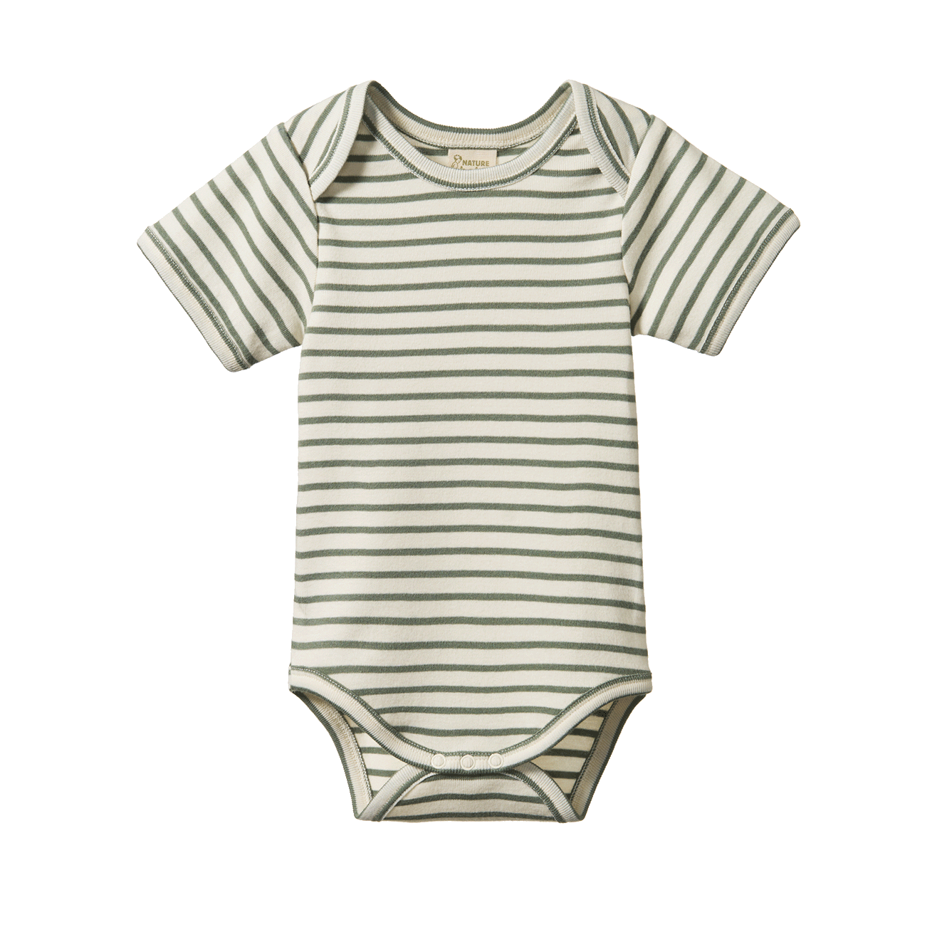 Short Sleeve Bodysuit Nettle Sailor Stripe