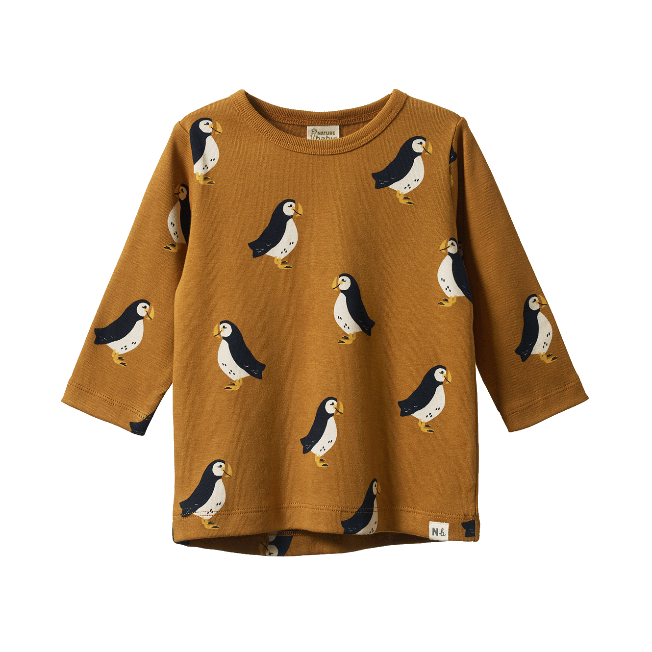 L/S River Tee Foxy Puffin Toffee