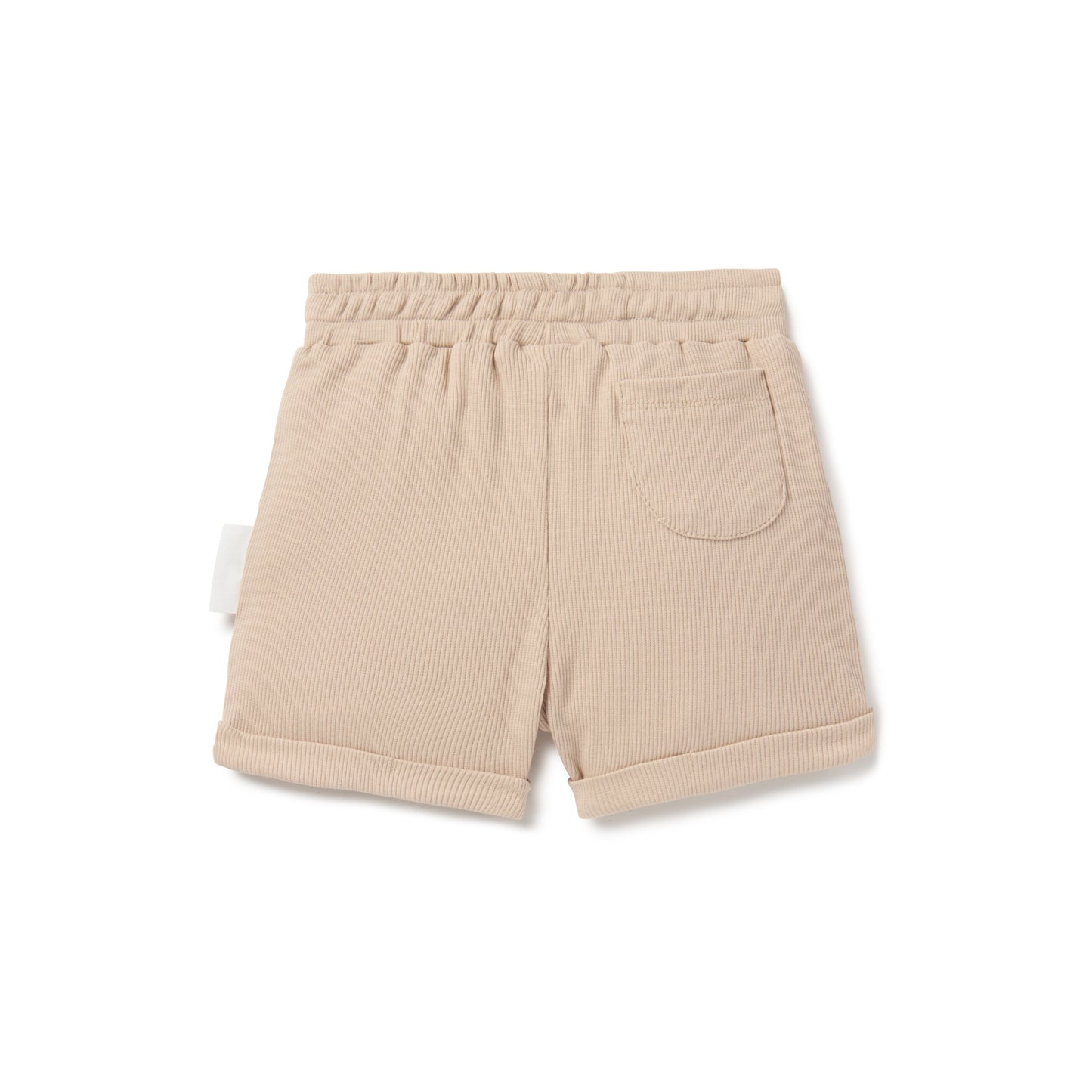Taupe Rib Shorts Aster and Oak