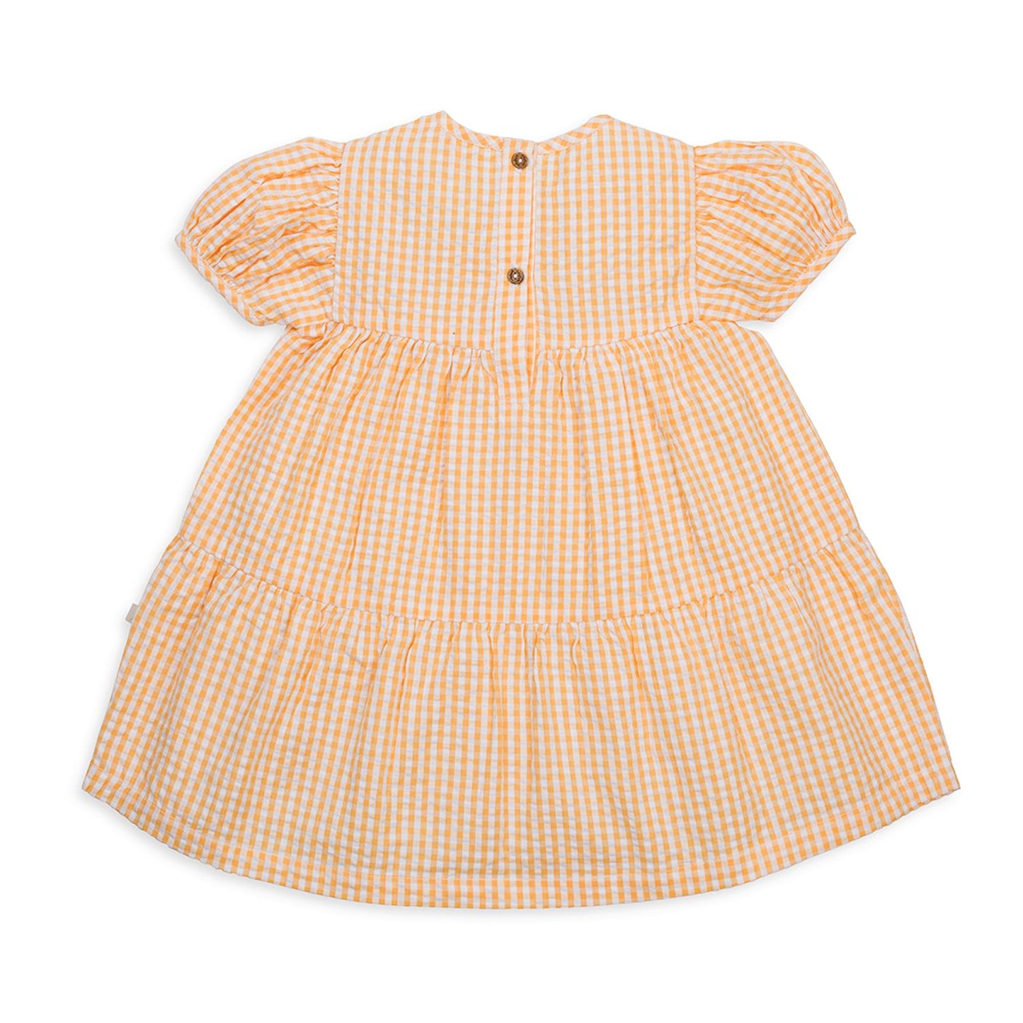 Puff Sleeve Layered Dress Yarrow Gingham