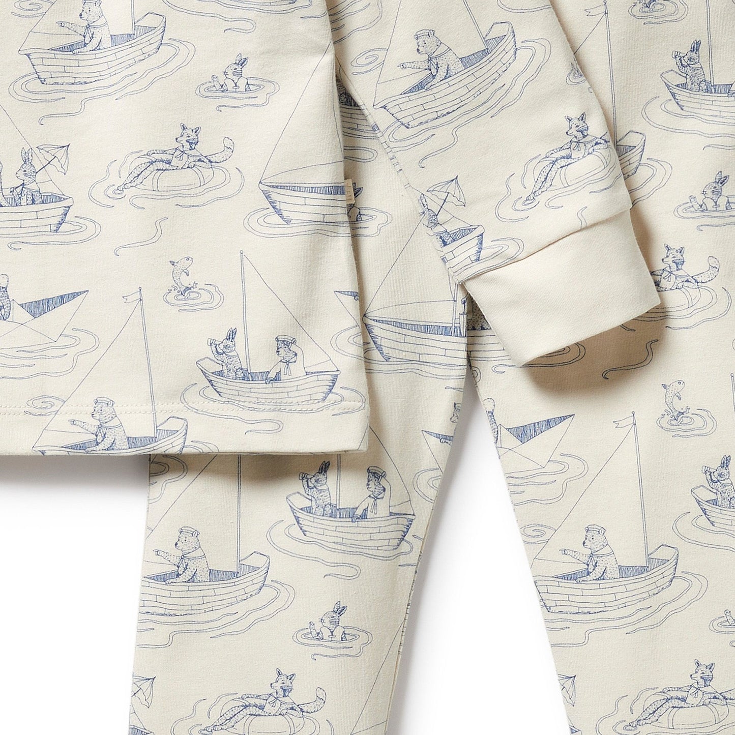 Sail Away Organic Long Sleeved Pyjamas
