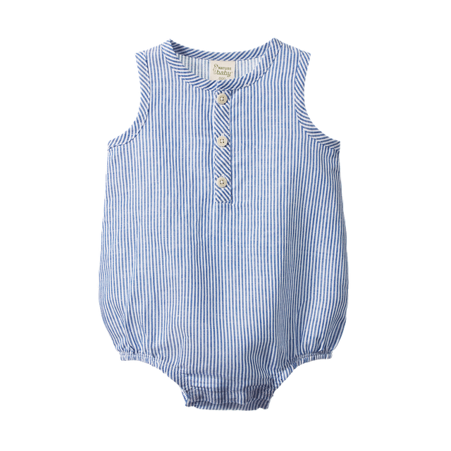 Cedar Suit Linen Blue Stripe