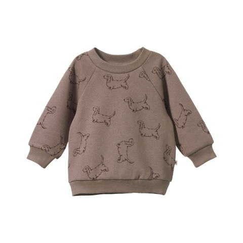 Emerson Sweater Happy Hounds Print