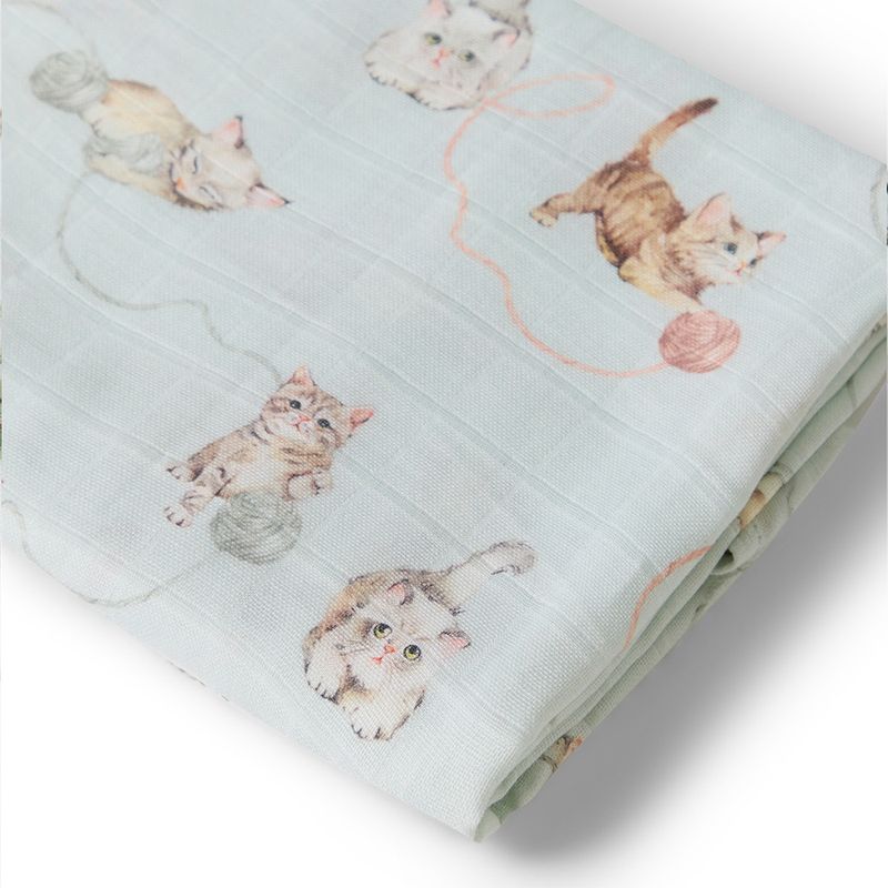 Kittens Organic Muslin Wrap