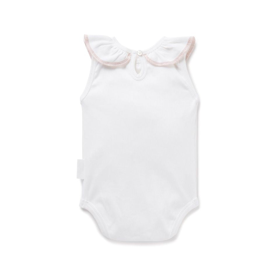 Cloud Rib Ruffle Bodysuit