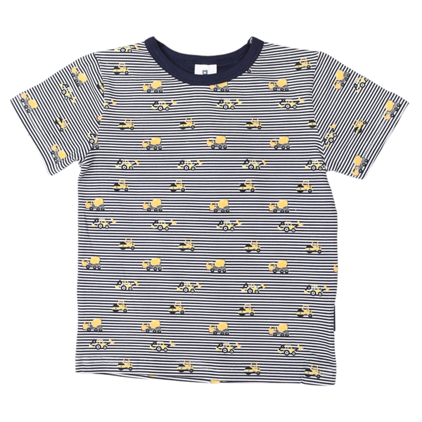 Trucks and Diggers Print Tee Navy Korango