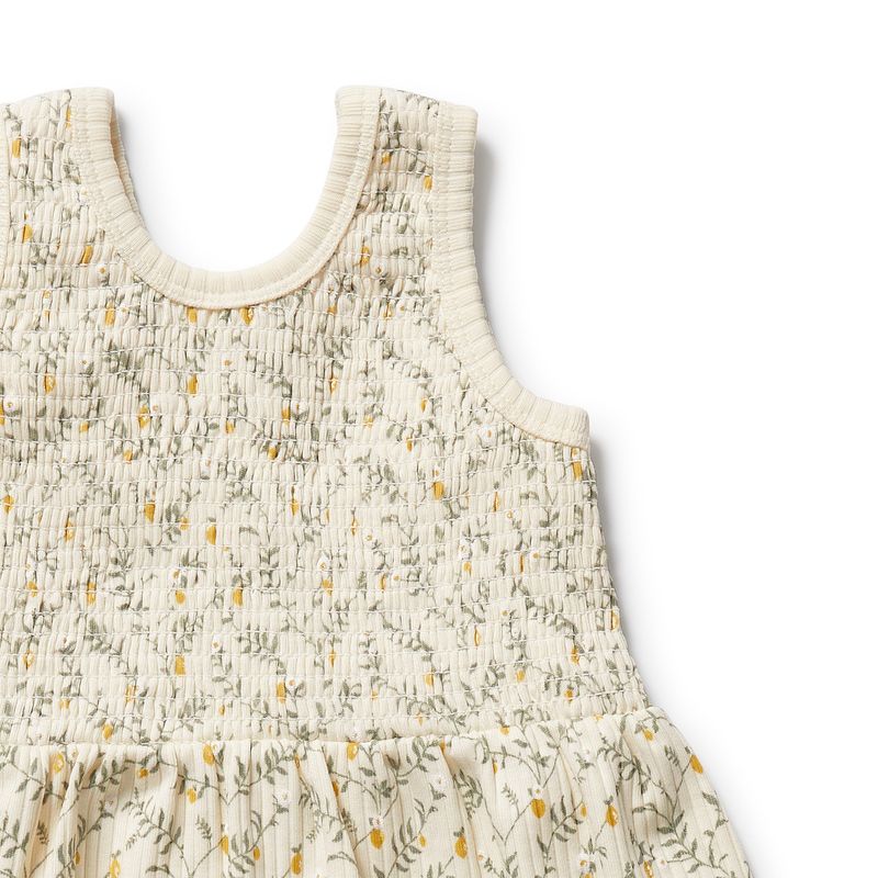 Lemon Leaf Organic Dress Set