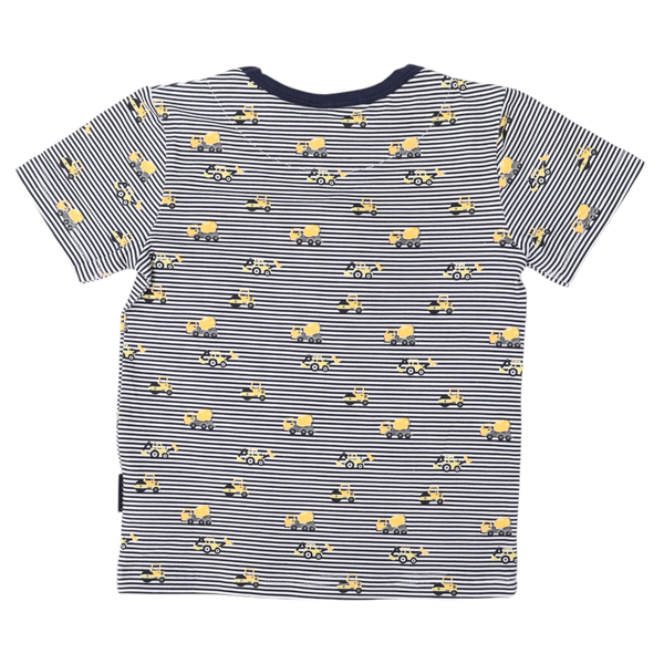 Trucks and Diggers Print Tee Navy Korango