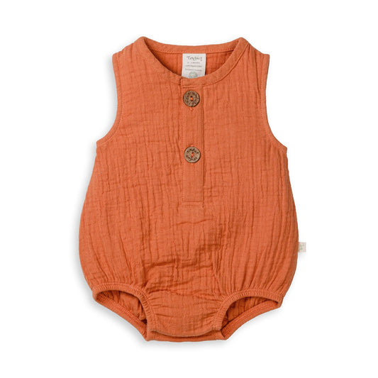 Bubble Romper Caramel