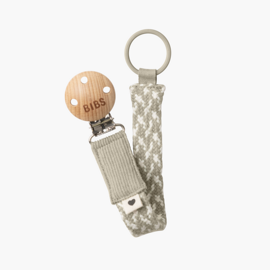 BIBS Pacifier Clip Ivory/Sand