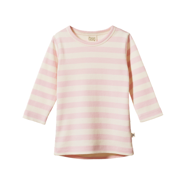 Long Sleeve Cloud Tee Cotton Candy Stripe
