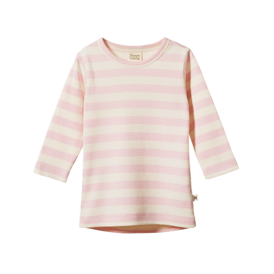 Long Sleeve Cloud Tee Cotton Candy Stripe