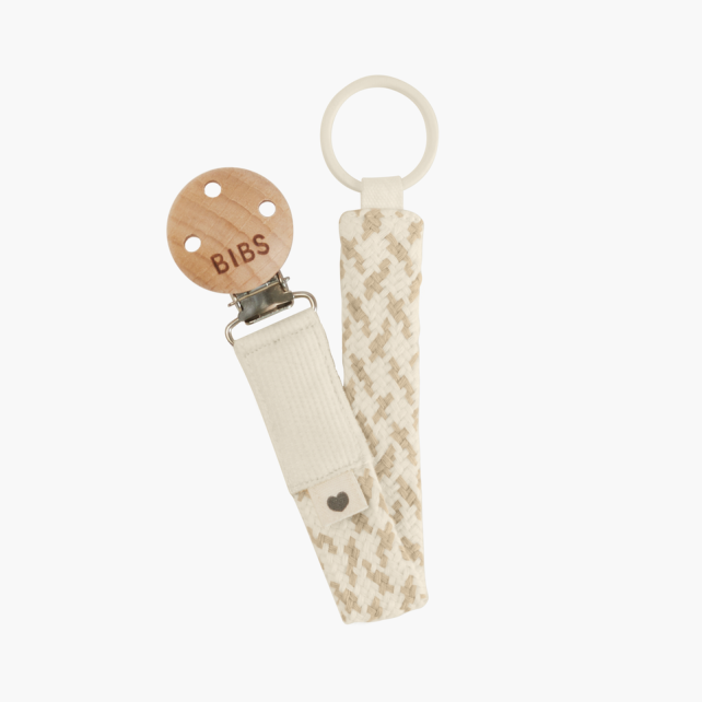 Pacifier Clip Ivory/Vanilla