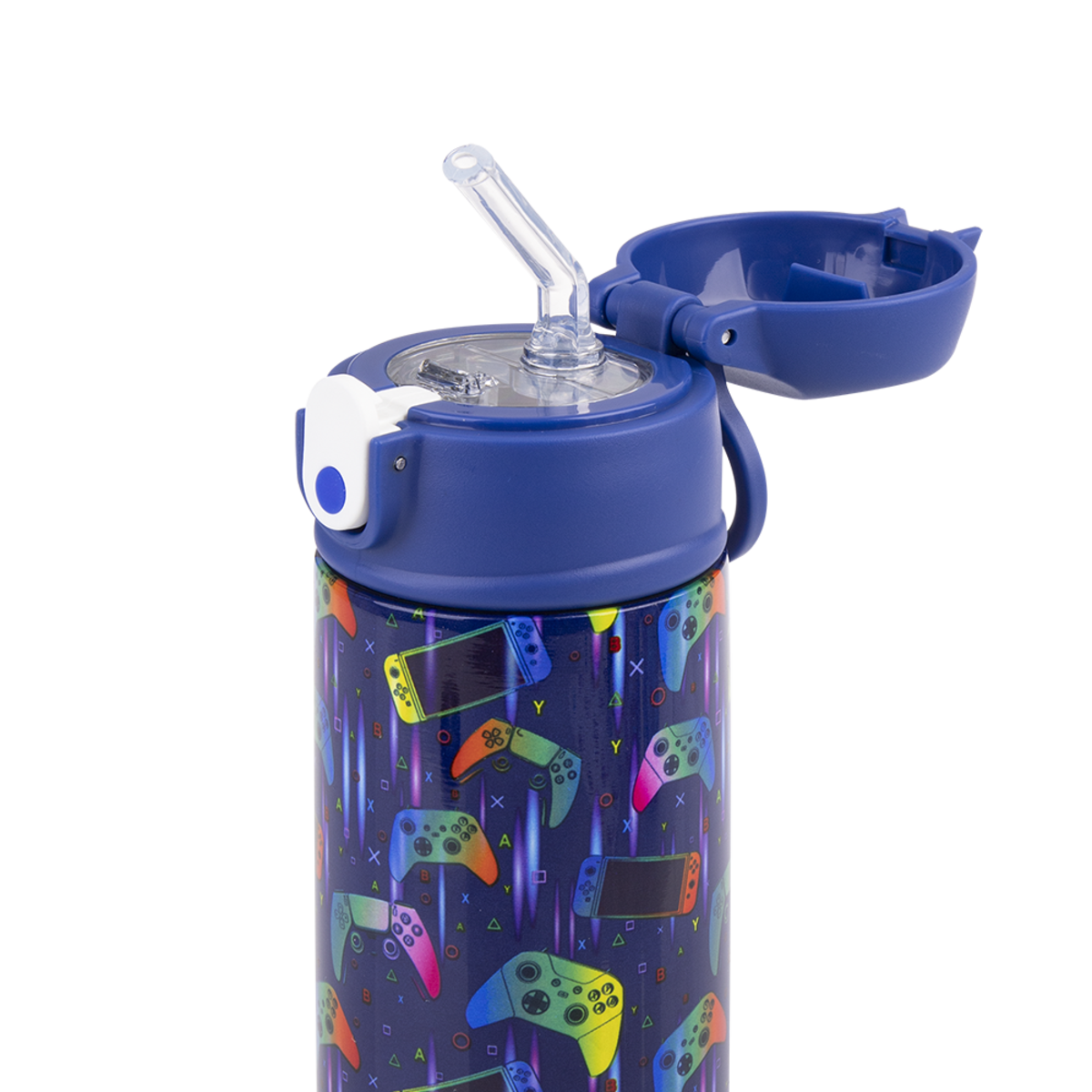 Oasis Stainless Steel Double Wall Insulated Kids Drink Bottle w Sipper 550ml Gamer