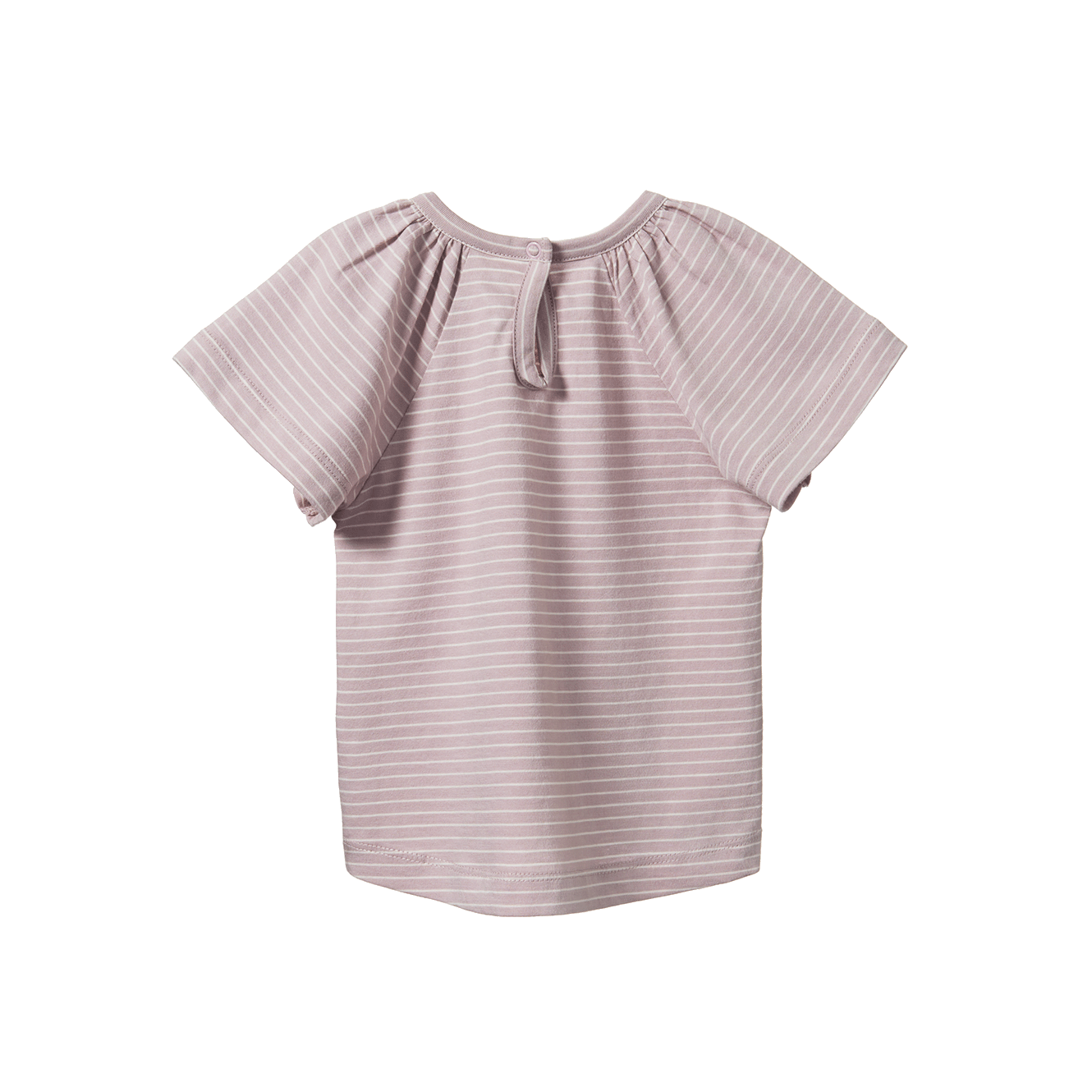 Faye Tee Lilac/Natural Pinstripe