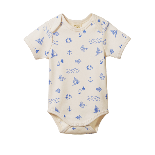 Short Sleeve Bodysuit Atlantic Print