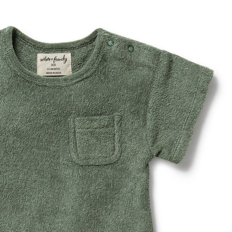 Organic Terry Growsuit Moss