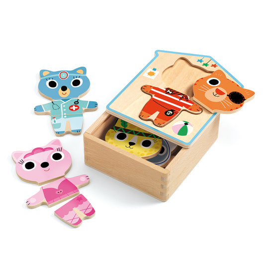 Dressup Mix Wooden Puzzle Set