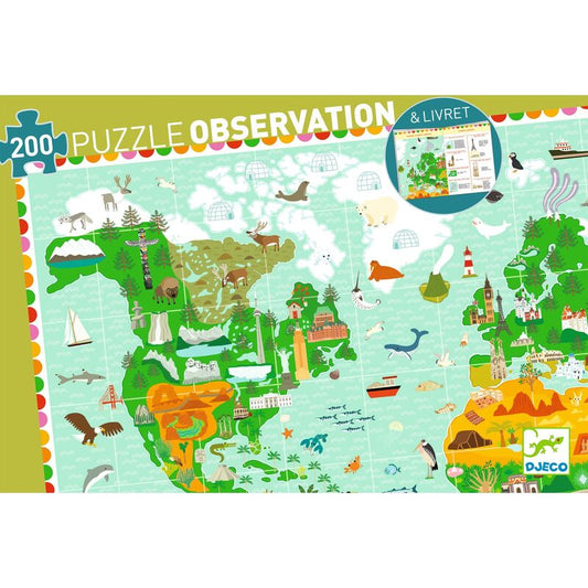 Djeco Monument Of World 200pc Observation Puzzle