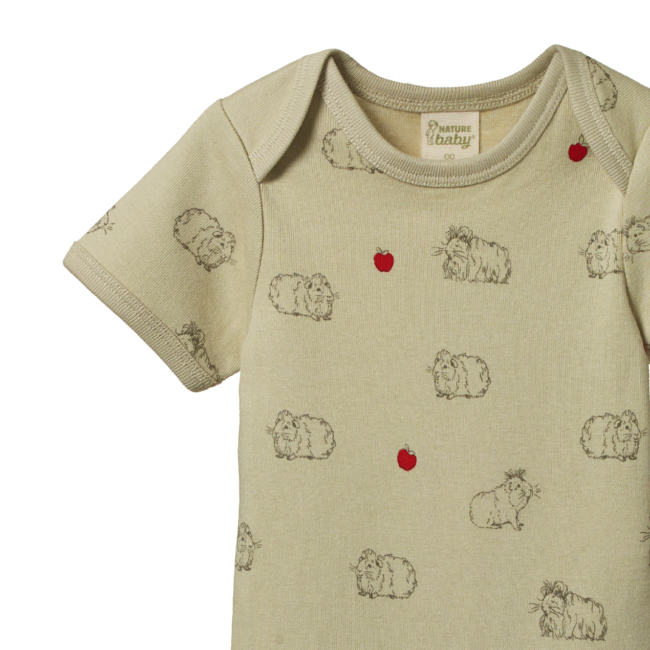 Short Sleeve Bodysuit Guinea Pig Gala Print