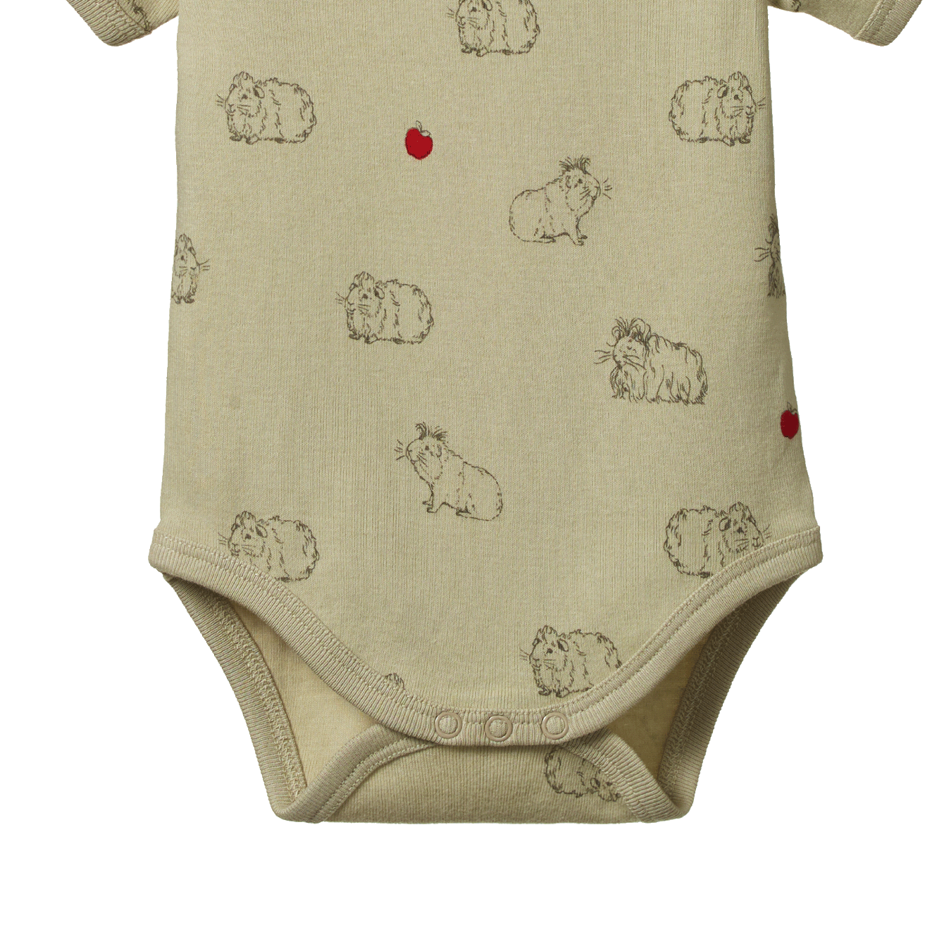 Short Sleeve Bodysuit Guinea Pig Gala Print