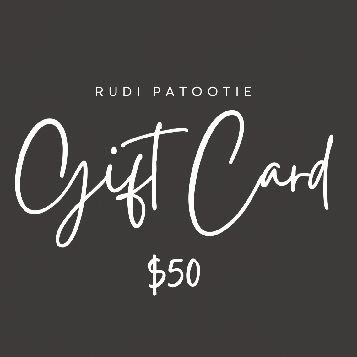 Rudi Patootie Gift Card/Voucher Merimbula NSW Australia 