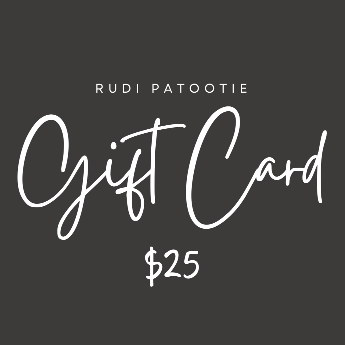 Rudi Patootie Gift Card/Voucher Merimbula NSW Australia 