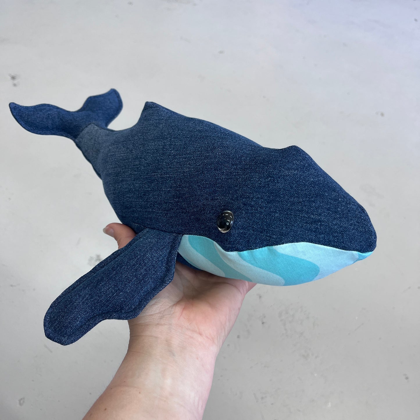 Handmade Plush Toy Whale (W3)