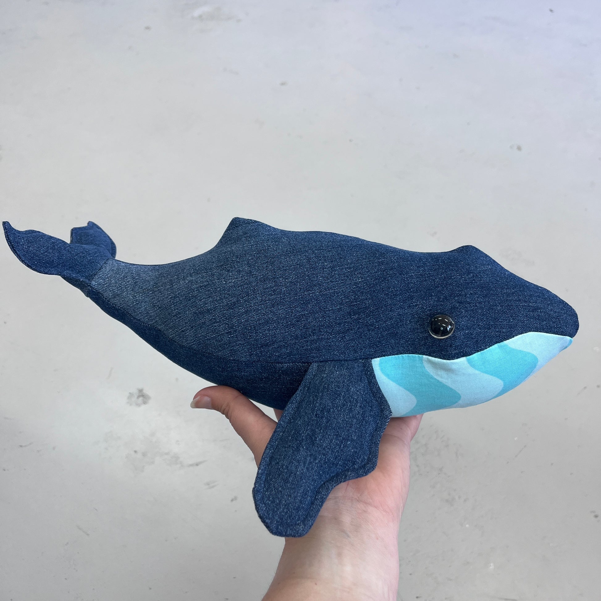 Handmade Plush Toy Whale (W3)