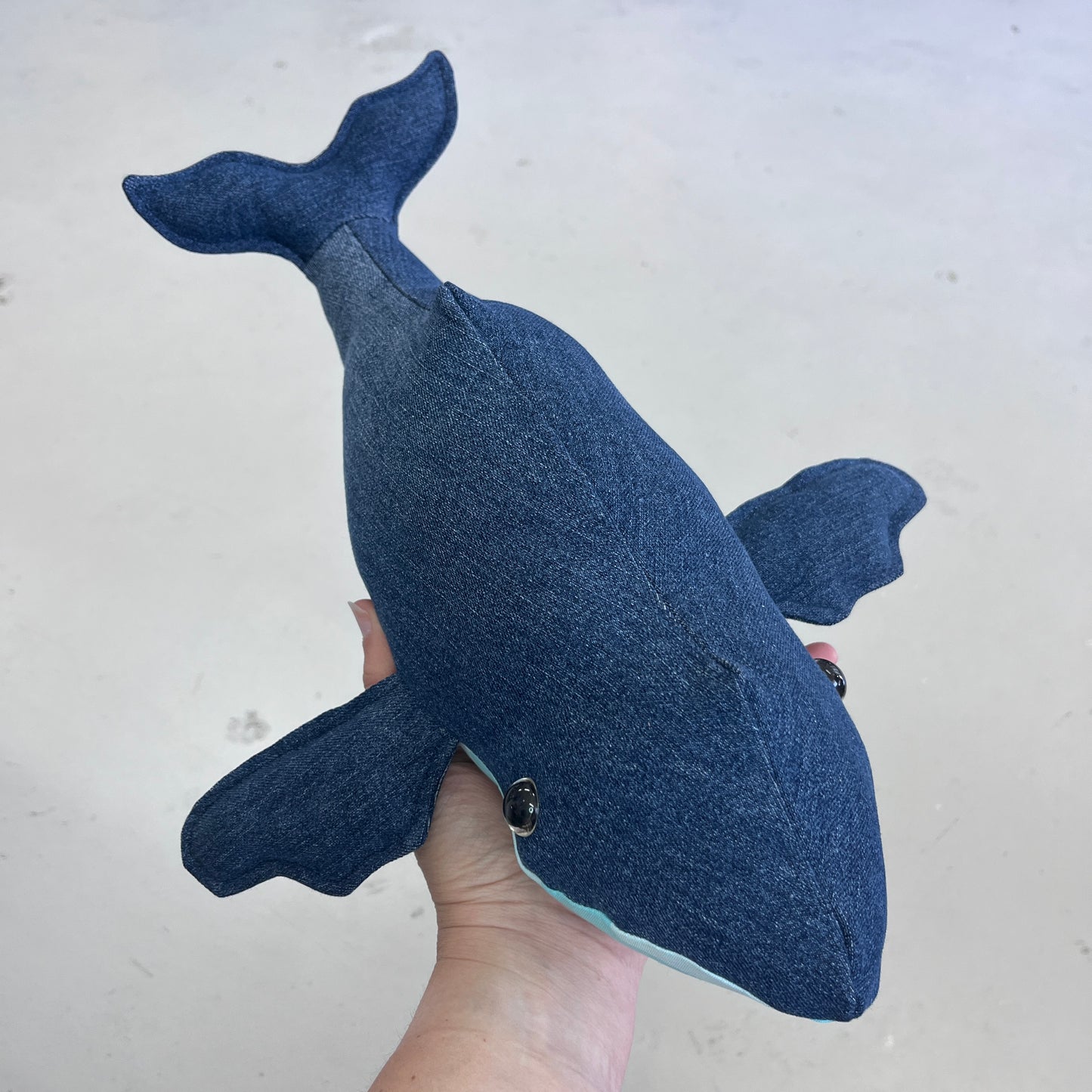 Handmade Plush Toy Whale (W3)