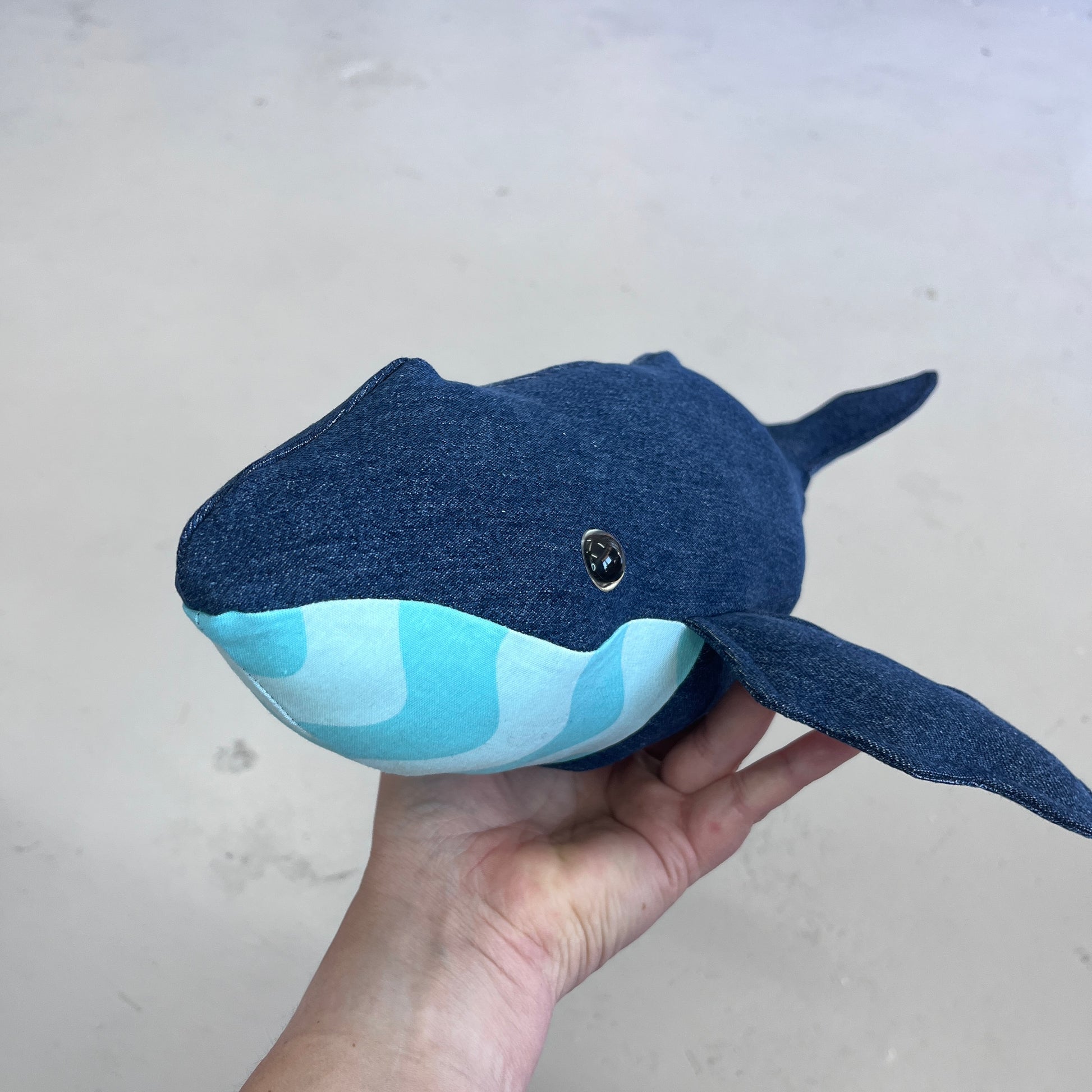 Handmade Plush Toy Whale (W3)