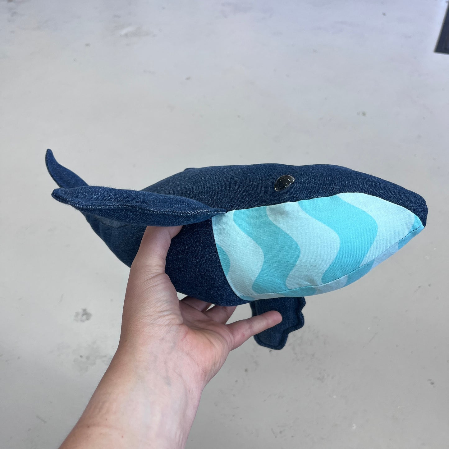 Handmade Plush Toy Whale (W3)