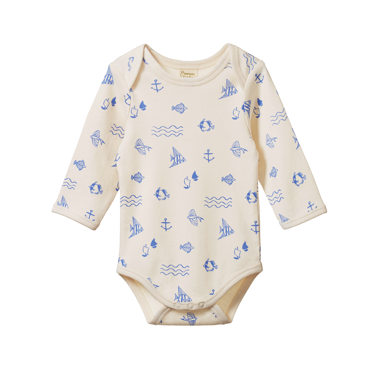 Long Sleeve Bodysuit Atlantic Print