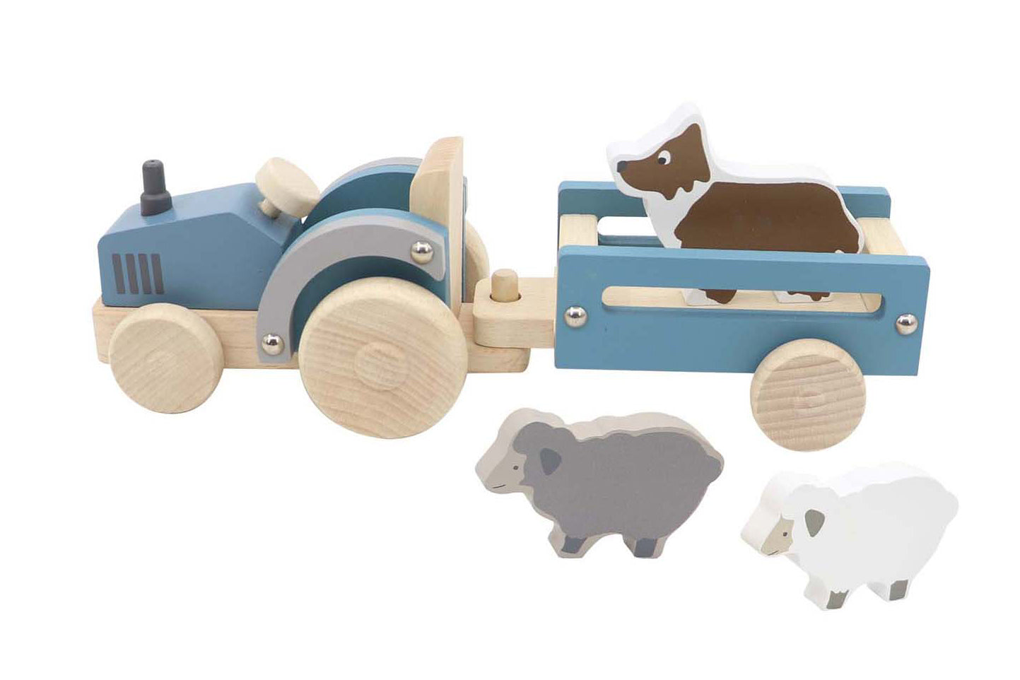Wooden Truck with Sheep Dog