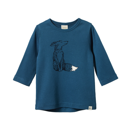 River Tee Foxy Teal Print