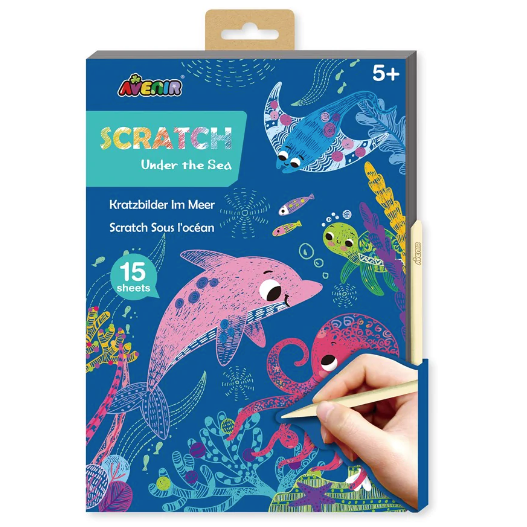 Avenir A5 Scratch Book Under the Sea