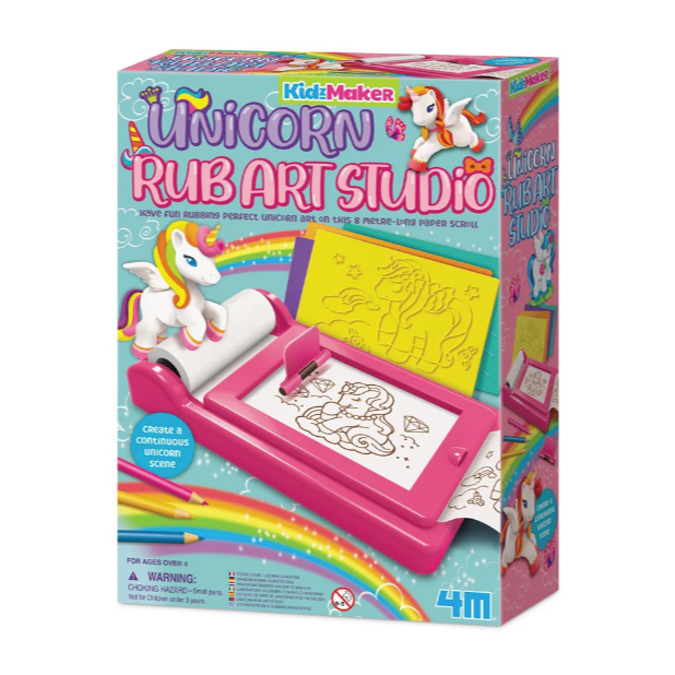 4M Kidzmaker Unicorn Rub Art Studio