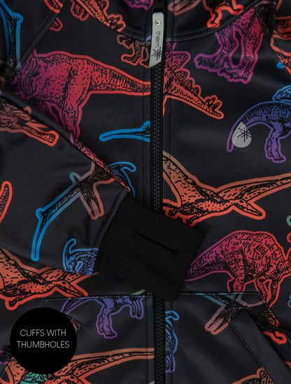 All-Weather Hoodie Neon Dino