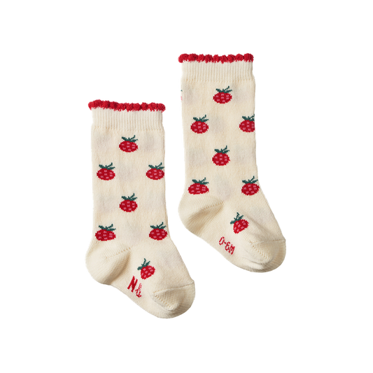 Organic Cotton Socks Raspberries