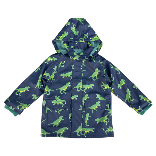T-Rex Terry Towelling Lined Raincoat Grey