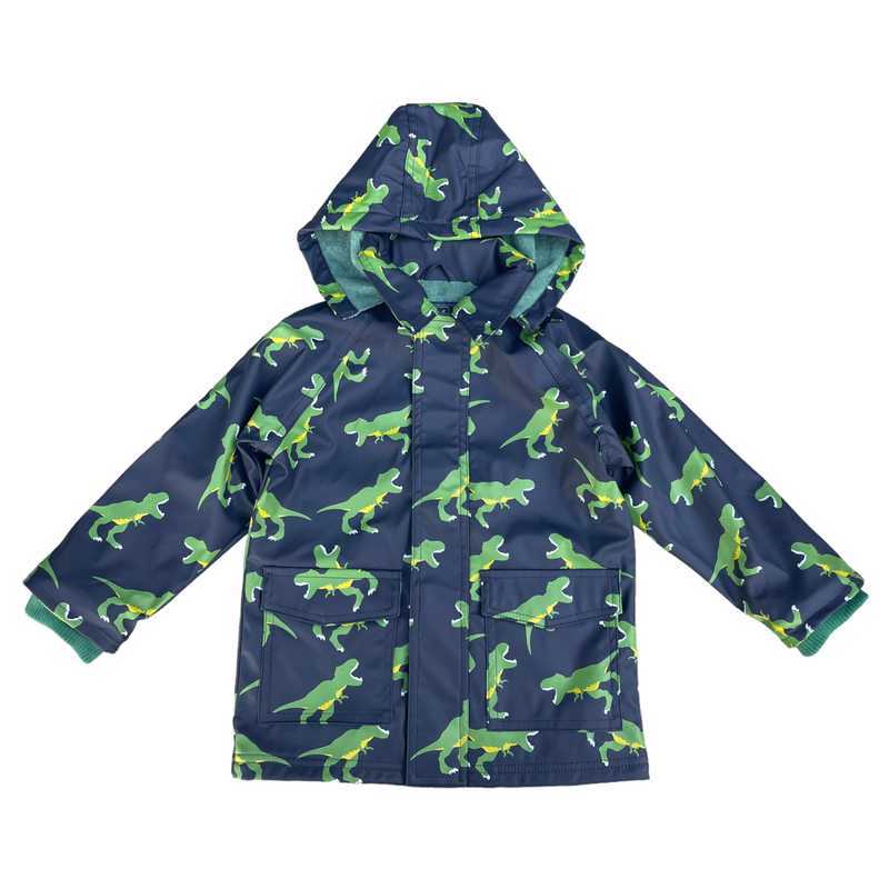 T-Rex Terry Towelling Lined Raincoat Grey