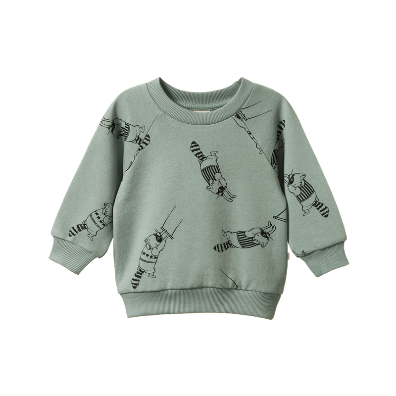 Emerson Sweater Raccoon Rhapsody Print