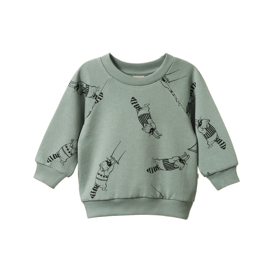 Emerson Sweater Raccoon Rhapsody Print